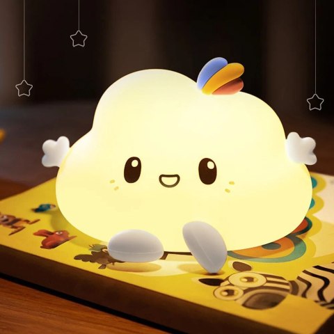 SILIKONOWA LAMPKA NOCNA CHMURKA LED RGB