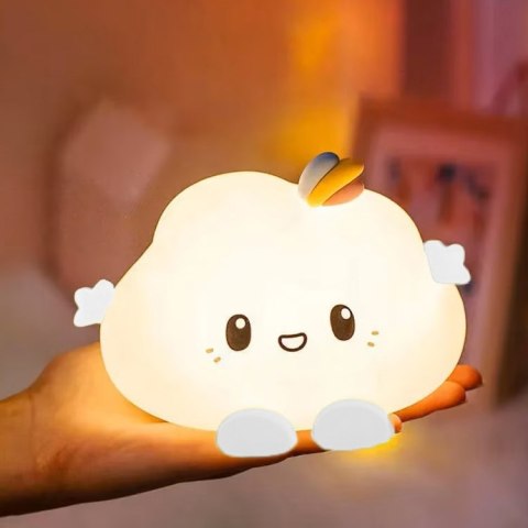 SILIKONOWA LAMPKA NOCNA CHMURKA LED RGB