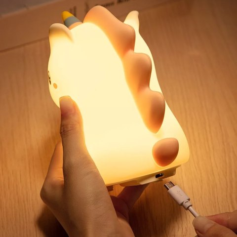 SILIKONOWA LAMPKA NOCNA JEDNOROŻEC LED RGB