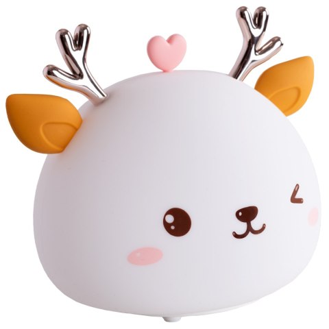 SILIKONOWA LAMPKA NOCNA JELONEK LED RGB