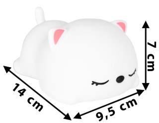 SILIKONOWA LAMPKA NOCNA MISIEK LED RGB