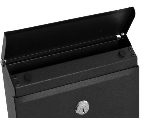 SKRZYNKA POCZTOWA NA LISTY HADVAR CZARNA Z NAPISAMI