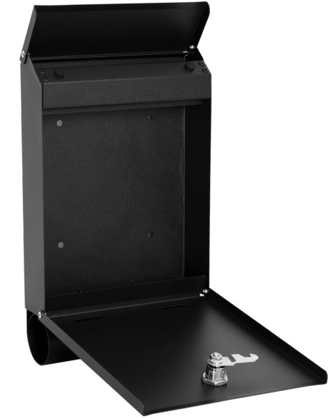 SKRZYNKA POCZTOWA NA LISTY HADVAR CZARNA Z NAPISAMI