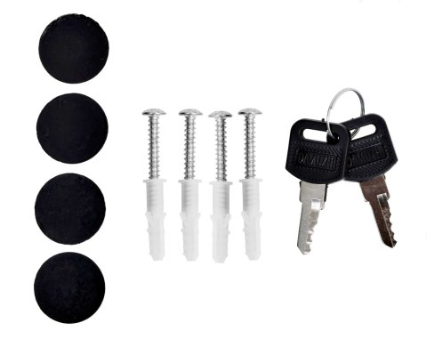 SKRZYNKA POCZTOWA NA LISTY HADVAR CZARNA Z NAPISAMI