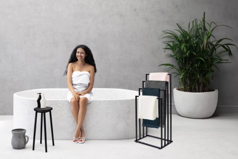 STOJAK NA RĘCZNIKI 4 POZIOMOWY NELI CZARNY