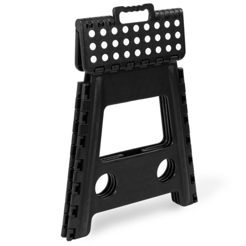 STOŁEK SKŁADANY ANTYPOŚLIZGOWY AMIGO CZARNY ROZMIAR L