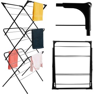 SUSZARKA WOLNOSTOJĄCA SKŁADANA NA PRANIE ARAL CZARNA