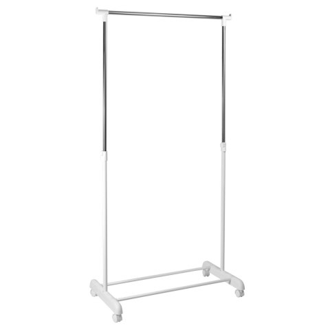 WIESZAK STOJĄCY NA KÓŁKACH ALIK BIAŁY POJEDYNCZY