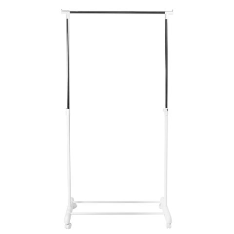 WIESZAK STOJĄCY NA KÓŁKACH ALIK BIAŁY POJEDYNCZY