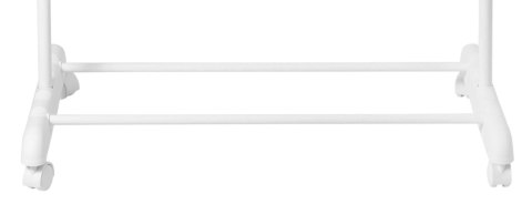 WIESZAK STOJĄCY NA KÓŁKACH ALIK BIAŁY POJEDYNCZY