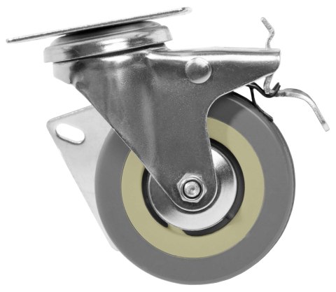 ZESTAW X4 KÓŁEK KOŁA JEZDNE CARGO GRAFITOWE 75 MM