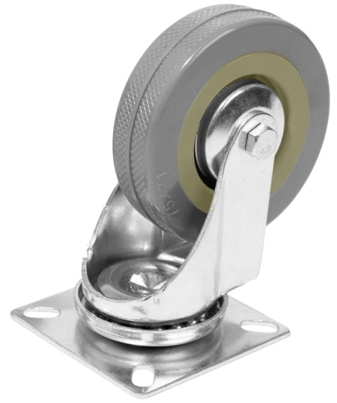 ZESTAW X4 KÓŁEK KOŁA JEZDNE CARGO GRAFITOWE 75 MM