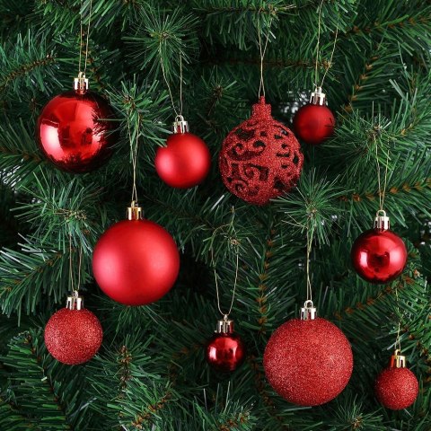 ZESTAW BOMBEK CHOINKOWYCH REGALO CZERWONY 100 SZTUK