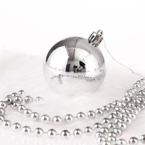 ZESTAW BOMBEK CHOINKOWYCH REGALO SREBRNY 100 SZTUK