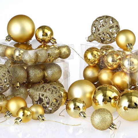 ZESTAW BOMBEK CHOINKOWYCH REGALO ZŁOTY 100 SZTUK