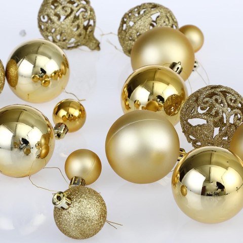 ZESTAW BOMBEK CHOINKOWYCH REGALO ZŁOTY 100 SZTUK