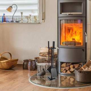 ZESTAW KOMINKOWY STOJAK Z AKCESORIAMI KOMINKOWYMI MEDAN 4W1