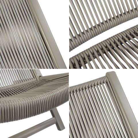 ZESTAW MEBLI TARASOWYCH CHILL SAND LEŻAKI I STOLIK