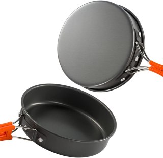 ZESTAW TURYSTYCZNY TOURER KOMPLET GARNEK PATELNIA