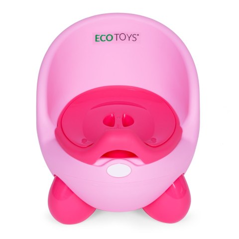 Nocnik toaleta sedes dla dzieci wyjmowany wkład antypoślizgowe nóżki różowy ECOTOYS Nocnik toaleta sedes dla dzieci wyjmowany wkład antypoślizgowe nóżki różowy ECOTOYS