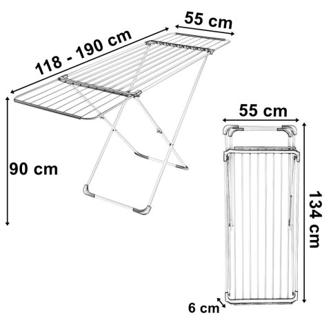 ROZSUWANA suszarka na pranie ARIA