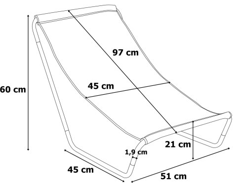 Leżak turystyczny plażowy składany Olek zielone pasy