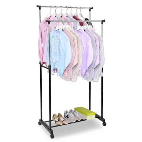 Wieszak stojący podwójny WALERIA regulowany