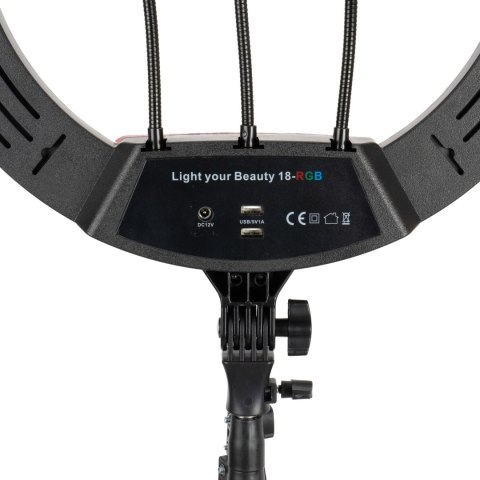 Lampa pierścieniowa LUMO LED RGB ring do filmów zdjęć makijażu
