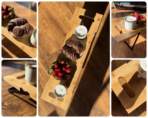 DESKA TACA BAMBUSOWA DO SERWOWANIA JEDZENIA OFELIA