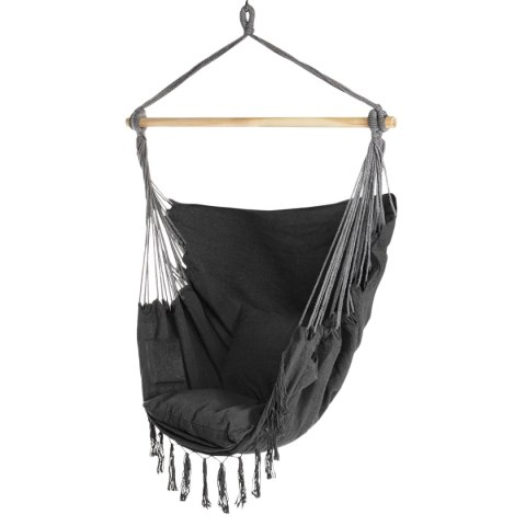 HAMAK BRAZYLIJSKI KRZESŁO WISZĄCE BAHIO GRAFITOWE