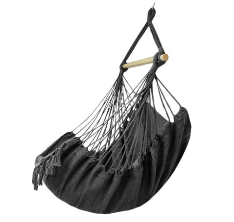 HAMAK BRAZYLIJSKI KRZESŁO WISZĄCE BAHIO GRAFITOWE