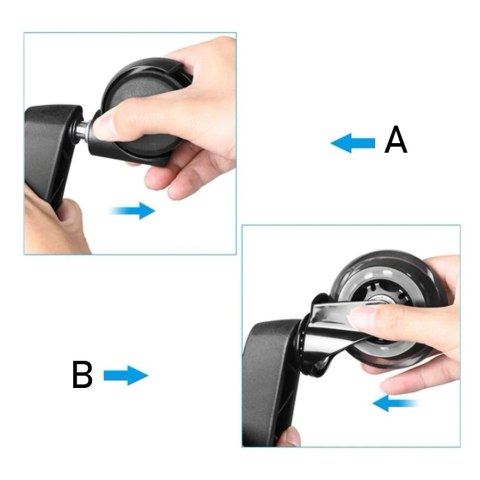 KOMPLET 5 KÓŁEK KAUCZUKOWYCH PERSES DO FOTELI I KRZESEŁ