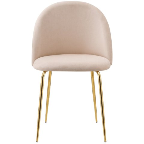 KRZESŁO WELUROWE FARGO GOLD VELVET BEŻOWE