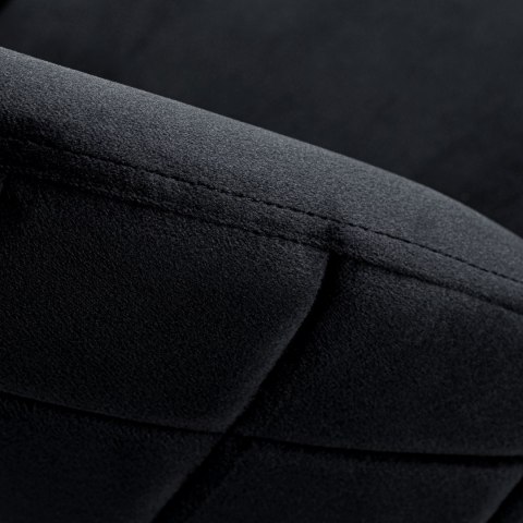 KRZESŁO WELUROWE FARGO GOLD VELVET CZARNE