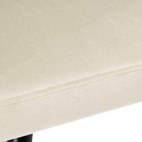 KRZESŁO WELUROWE PLECIONE ASTON VELVET BEŻOWE