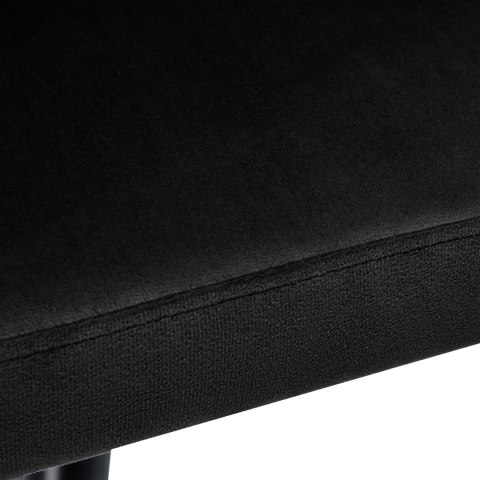 KRZESŁO WELUROWE PLECIONE ASTON VELVET CZARNE