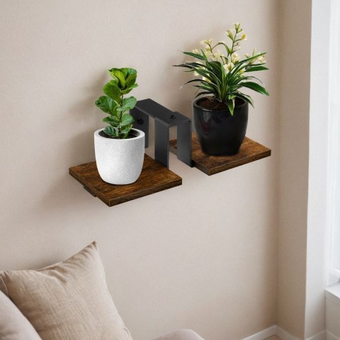 KWIETNIK LOFTOWY CZARNY FERNANDO RUSTIC POSTARZANY DĄB