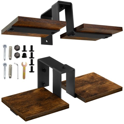 KWIETNIK LOFTOWY CZARNY FERNANDO RUSTIC POSTARZANY DĄB