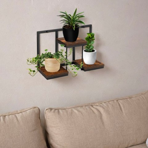 KWIETNIK LOFTOWY CZARNY JOSE RUSTIC POSTARZANY DĄB