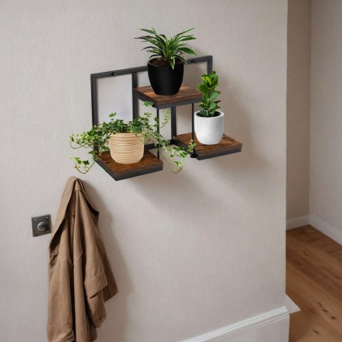 KWIETNIK LOFTOWY CZARNY JOSE RUSTIC POSTARZANY DĄB