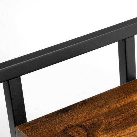 KWIETNIK LOFTOWY CZARNY JOSE RUSTIC POSTARZANY DĄB