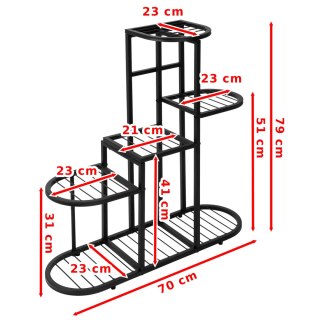 KWIETNIK LOFTOWY METALOWY STIGAN CZARNY