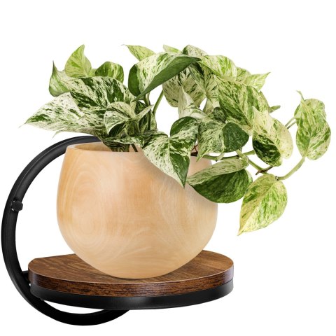 KWIETNIK METALOWY ŚCIENNY CZARNY EBRO RUSTIC LOFT