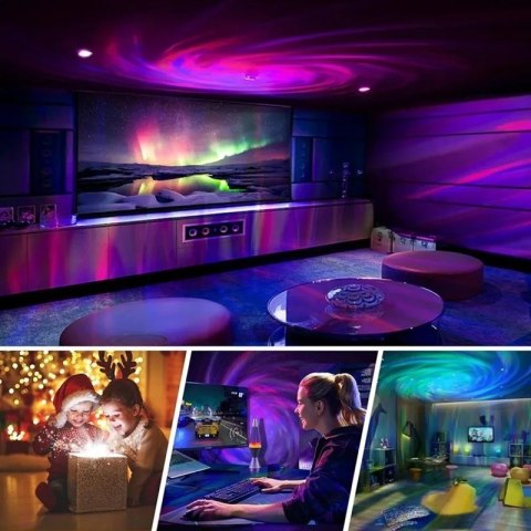 LAMPA NOCNA PROJEKTOR UNIVERSE ASTRONAUTA BIAŁY