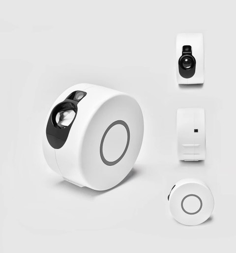 LAMPA NOCNA PROJEKTOR GWIAZD SPIRAL BIAŁY