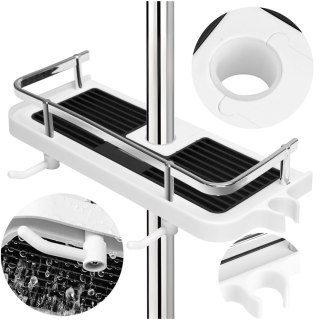 PÓŁKA ŁAZIENKOWA LIBRE Z HACZYKAMI