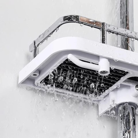 PÓŁKA ŁAZIENKOWA LIBRE Z HACZYKAMI