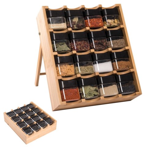 STOJAK NA PRZYPRAWY LADER BAMBUSOWY