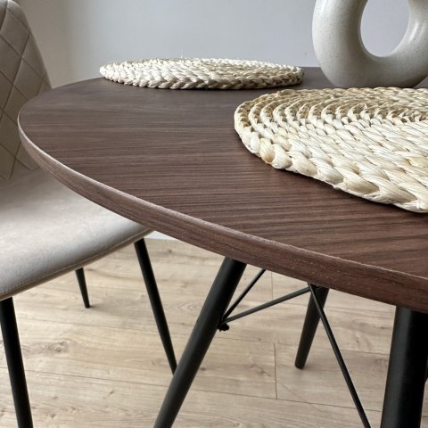 STOLIK OKRĄGŁY PARIS BLACK DTW 80 CM JESION