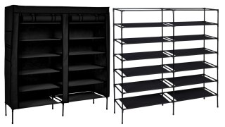 SZAFA TEKSTYLNA NA BUTY GABI CZARNA